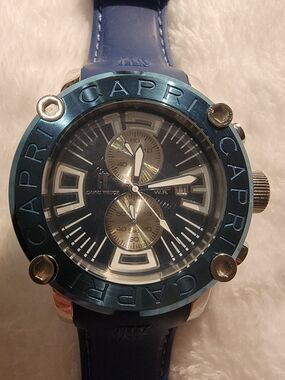 Capri Blue Chronograph Watch